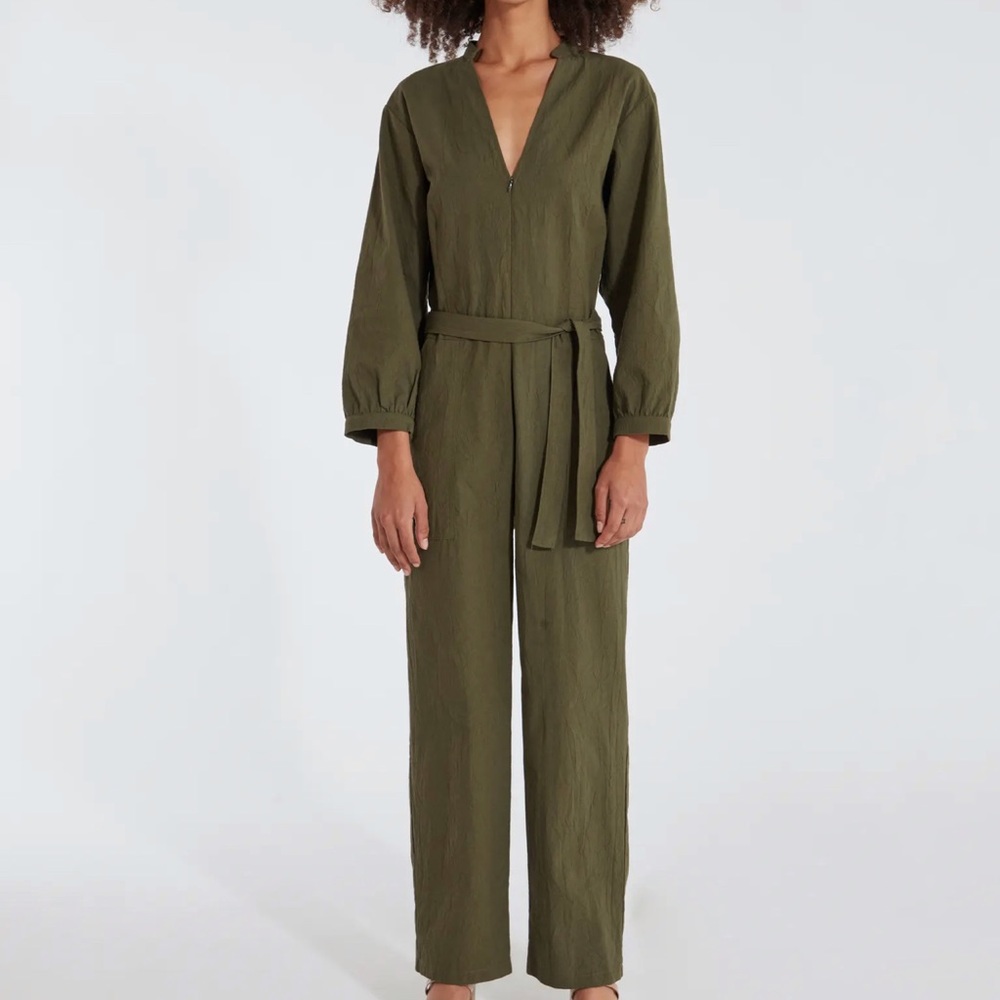 Loup Mona Jumpsuit in Green Size Medium NWOT